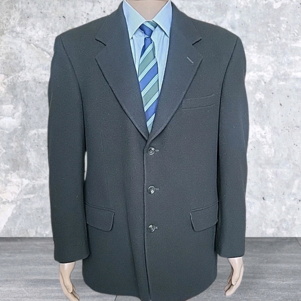 Gianfranco Ruffini Blazer Mens 42R Brown Cashmere Blend Italy Fabric Sport Coat